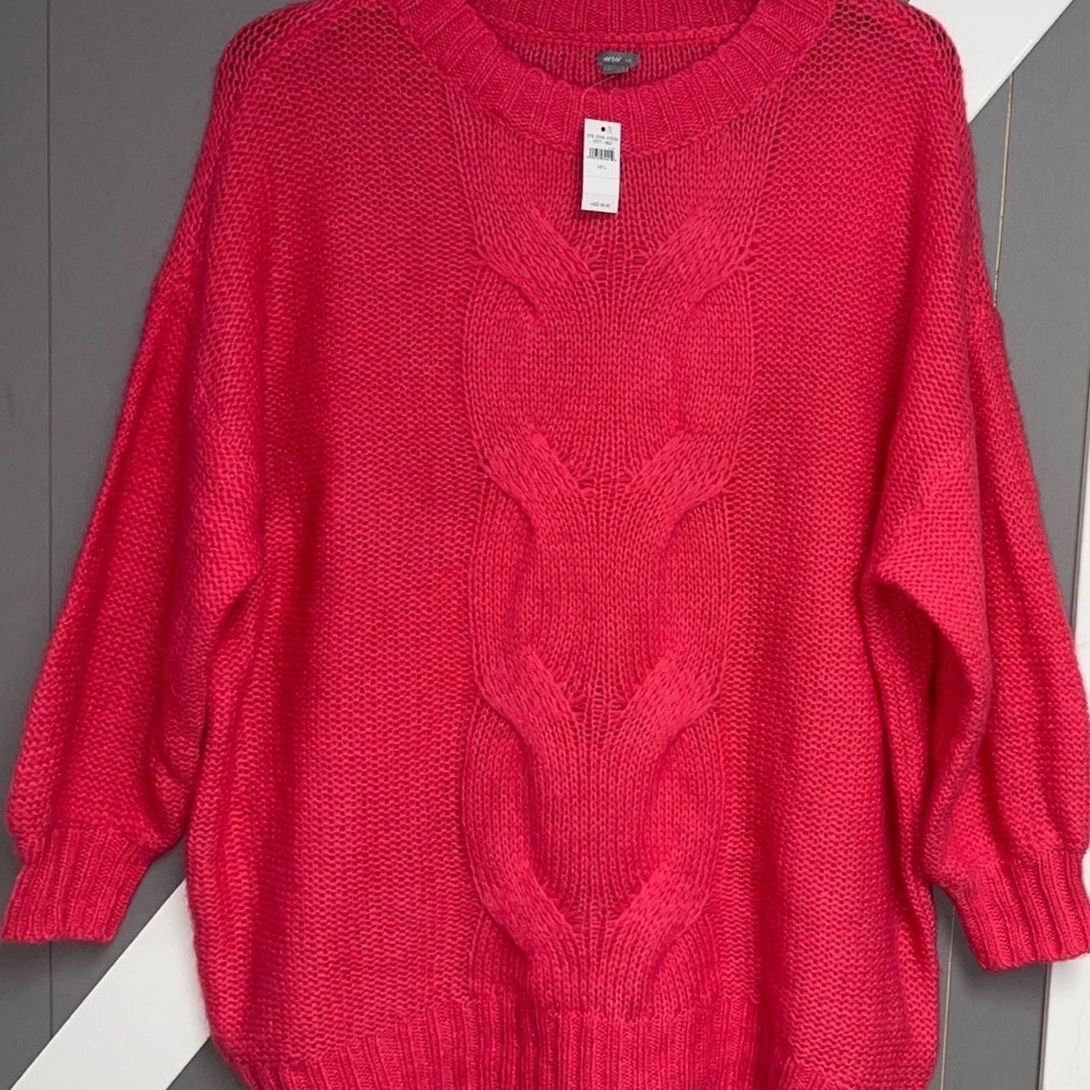 Hot pink Aerie oversized sweater